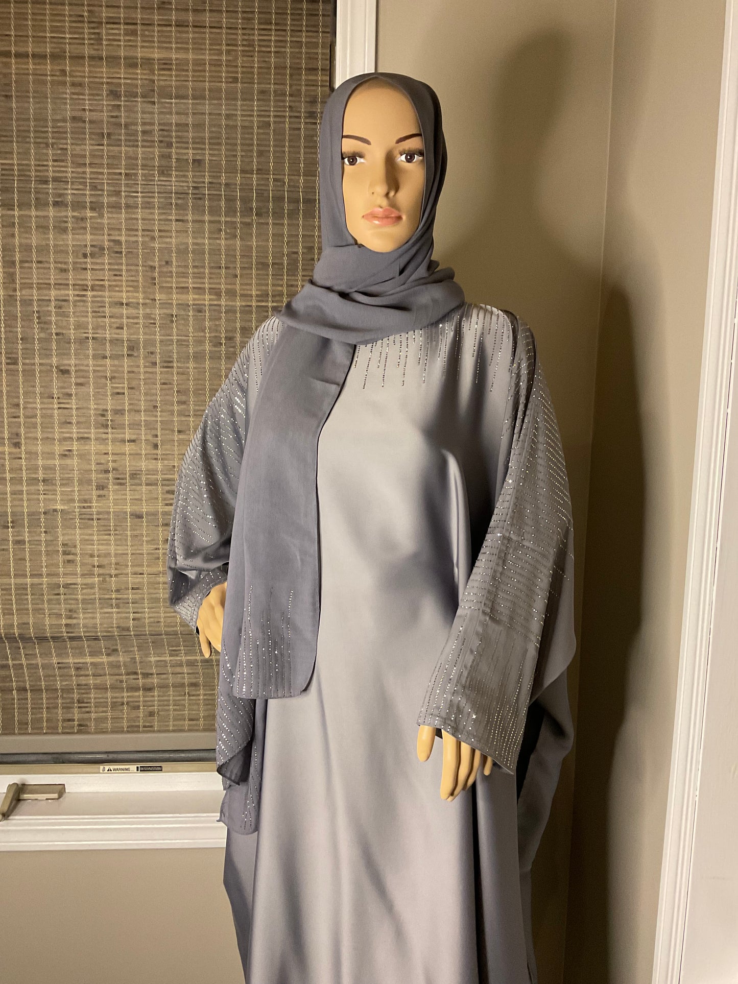 Original Butterfly Abaya - Silver